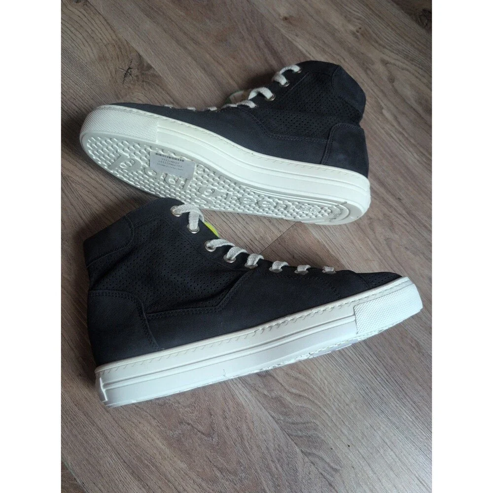 Paul Green Mac High Top Navy Suede Sneakers Womens 7 Lightweight Comfort